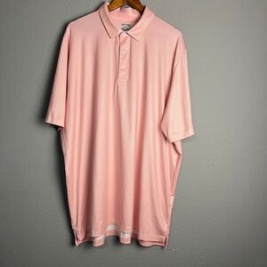 Callaway Golf Performance Polo Shirt Opti-Dri Moisture Wicking Pink‎ Pattern XXL